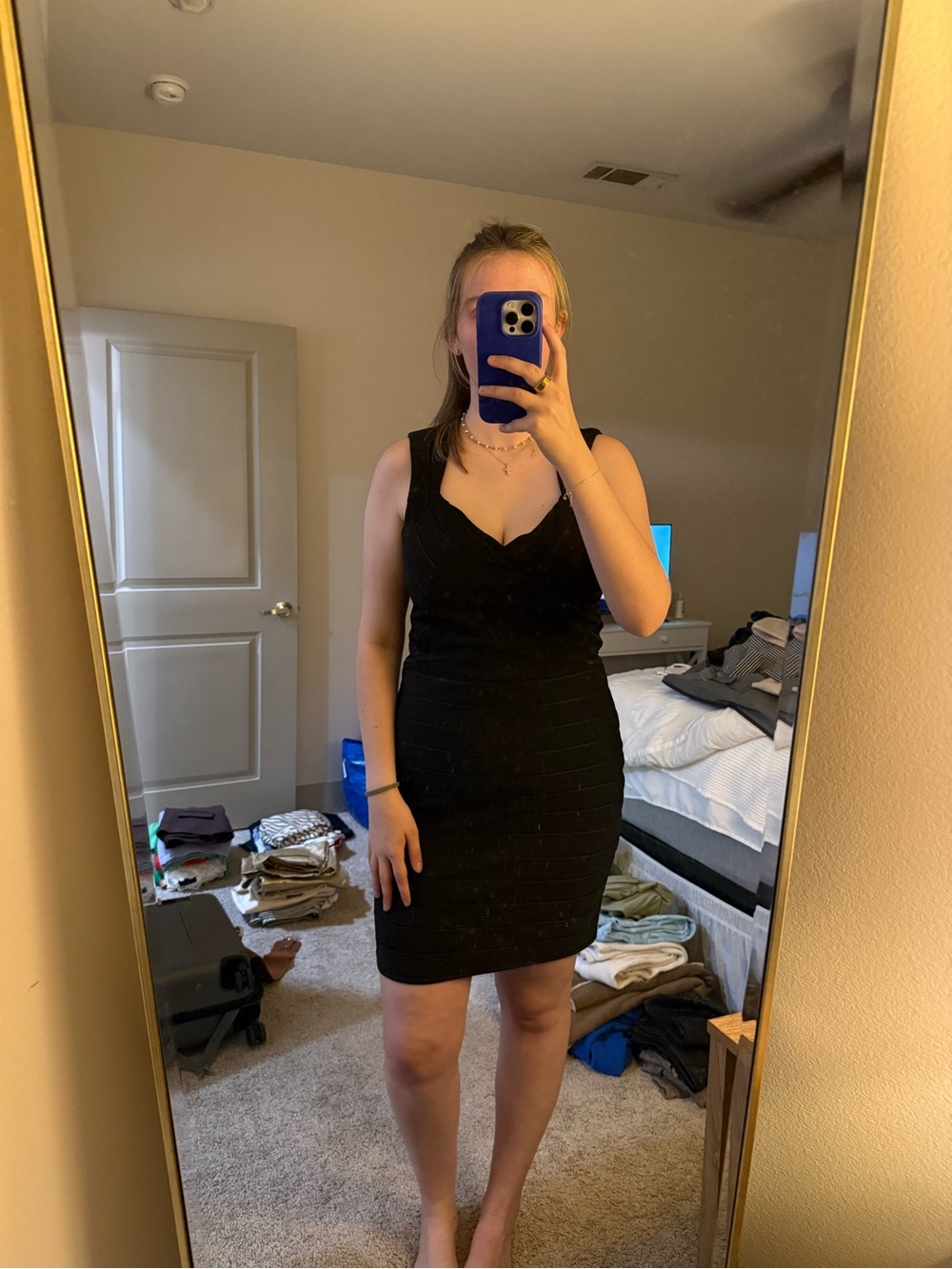 Black Guess Bandage Dress